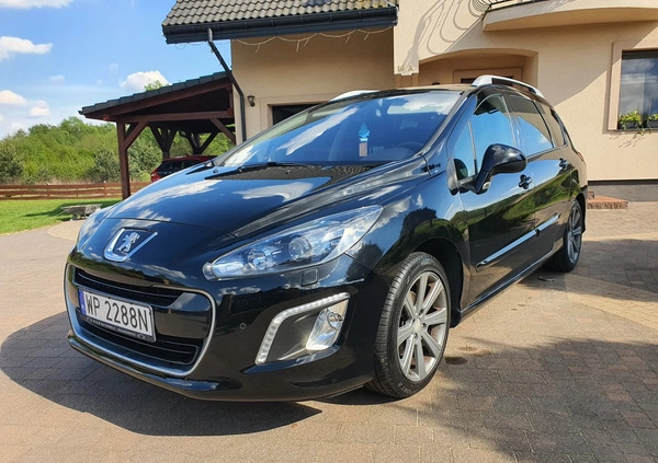 Peugeot 308 cena 22999 przebieg: 186284, rok produkcji 2012 z Płock małe 254